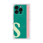 プレミアムスクエアケース with MagSafe［ オリジナル - initial color line - S green ］