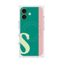 プレミアムスクエアケース with MagSafe［ オリジナル - initial color line - S green ］