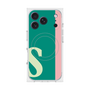 プレミアムスクエアケース with MagSafe［ オリジナル - initial color line - S green ］