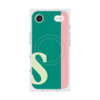プレミアムスクエアケース with MagSafe［ オリジナル - initial color line - S green ］