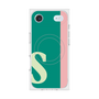 プレミアムスクエアケース with MagSafe［ オリジナル - initial color line - S green ］
