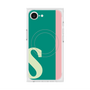 プレミアムスクエアケース with MagSafe［ オリジナル - initial color line - S green ］