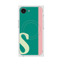 プレミアムスクエアケース with MagSafe［ オリジナル - initial color line - S green ］