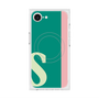プレミアムスクエアケース with MagSafe［ オリジナル - initial color line - S green ］