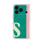 プレミアムスクエアケース with MagSafe［ オリジナル - initial color line - S green ］