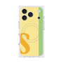 プレミアムスクエアケース with MagSafe［ オリジナル - initial color line - S yellow ］