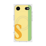 プレミアムスクエアケース with MagSafe［ オリジナル - initial color line - S yellow ］