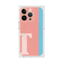 プレミアムスクエアケース with MagSafe［ オリジナル - initial color line - T pink ］