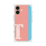 プレミアムスクエアケース with MagSafe［ オリジナル - initial color line - T pink ］