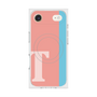 プレミアムスクエアケース with MagSafe［ オリジナル - initial color line - T pink ］