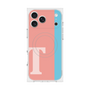 プレミアムスクエアケース with MagSafe［ オリジナル - initial color line - T pink ］