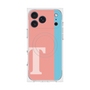 プレミアムスクエアケース with MagSafe［ オリジナル - initial color line - T pink ］