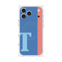 プレミアムスクエアケース with MagSafe［ オリジナル - initial color line - T blue ］