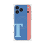 プレミアムスクエアケース with MagSafe［ オリジナル - initial color line - T blue ］