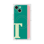 プレミアムスクエアケース with MagSafe［ オリジナル - initial color line - T green ］