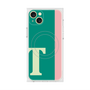 プレミアムスクエアケース with MagSafe［ オリジナル - initial color line - T green ］