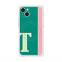 プレミアムスクエアケース with MagSafe［ オリジナル - initial color line - T green ］