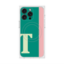 プレミアムスクエアケース with MagSafe［ オリジナル - initial color line - T green ］
