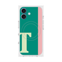 プレミアムスクエアケース with MagSafe［ オリジナル - initial color line - T green ］
