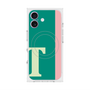 プレミアムスクエアケース with MagSafe［ オリジナル - initial color line - T green ］