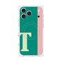 プレミアムスクエアケース with MagSafe［ オリジナル - initial color line - T green ］