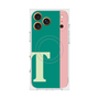プレミアムスクエアケース with MagSafe［ オリジナル - initial color line - T green ］