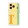 プレミアムスクエアケース with MagSafe［ オリジナル - initial color line - T yellow ］
