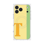 プレミアムスクエアケース with MagSafe［ オリジナル - initial color line - T yellow ］