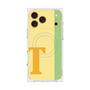 プレミアムスクエアケース with MagSafe［ オリジナル - initial color line - T yellow ］