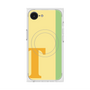 プレミアムスクエアケース with MagSafe［ オリジナル - initial color line - T yellow ］