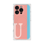 プレミアムスクエアケース with MagSafe［ オリジナル - initial color line - U pink ］