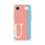 プレミアムスクエアケース with MagSafe［ オリジナル - initial color line - U pink ］
