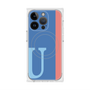 プレミアムスクエアケース with MagSafe［ オリジナル - initial color line - U blue ］