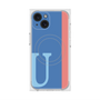 プレミアムスクエアケース with MagSafe［ オリジナル - initial color line - U blue ］