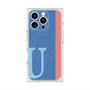 プレミアムスクエアケース with MagSafe［ オリジナル - initial color line - U blue ］