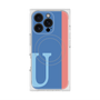 プレミアムスクエアケース with MagSafe［ オリジナル - initial color line - U blue ］