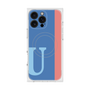 プレミアムスクエアケース with MagSafe［ オリジナル - initial color line - U blue ］