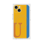 プレミアムスクエアケース with MagSafe［ オリジナル - initial color line - U orange ］