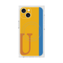 プレミアムスクエアケース with MagSafe［ オリジナル - initial color line - U orange ］