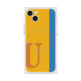 プレミアムスクエアケース with MagSafe［ オリジナル - initial color line - U orange ］