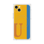 プレミアムスクエアケース with MagSafe［ オリジナル - initial color line - U orange ］