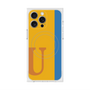 プレミアムスクエアケース with MagSafe［ オリジナル - initial color line - U orange ］