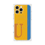 プレミアムスクエアケース with MagSafe［ オリジナル - initial color line - U orange ］