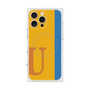 プレミアムスクエアケース with MagSafe［ オリジナル - initial color line - U orange ］