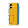 プレミアムスクエアケース with MagSafe［ オリジナル - initial color line - U orange ］