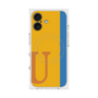 プレミアムスクエアケース with MagSafe［ オリジナル - initial color line - U orange ］