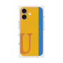 プレミアムスクエアケース with MagSafe［ オリジナル - initial color line - U orange ］