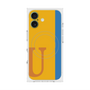 プレミアムスクエアケース with MagSafe［ オリジナル - initial color line - U orange ］