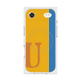 プレミアムスクエアケース with MagSafe［ オリジナル - initial color line - U orange ］