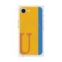 プレミアムスクエアケース with MagSafe［ オリジナル - initial color line - U orange ］